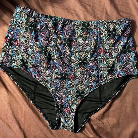 Torrid tile medallion print bikini swim bottoms size 2 - Picture 3 of 5